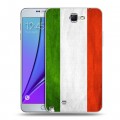 Дизайнерский пластиковый чехол для Samsung Galaxy Note 2 Флаг Италии