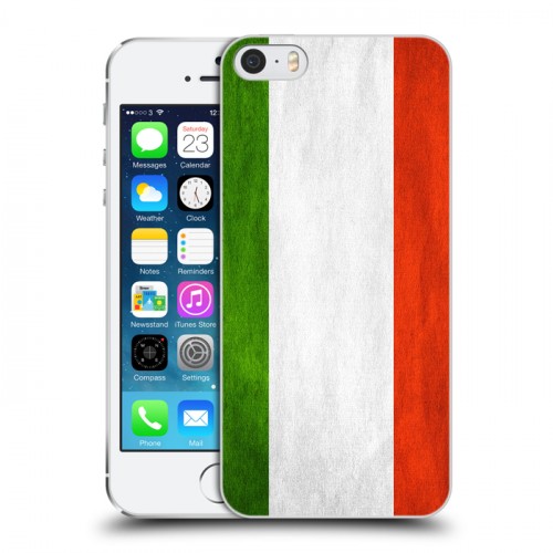 Дизайнерский пластиковый чехол для Iphone 5s Флаг Италии