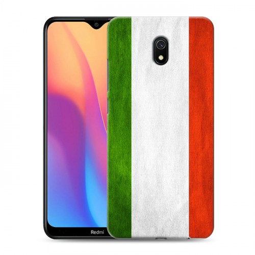 Дизайнерский силиконовый с усиленными углами чехол для Xiaomi RedMi 8A Флаг Италии