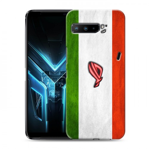 Дизайнерский силиконовый с усиленными углами чехол для ASUS ROG Phone 3 Флаг Италии