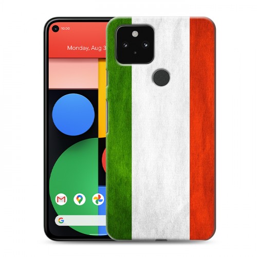 Дизайнерский пластиковый чехол для Google Pixel 5 Флаг Италии