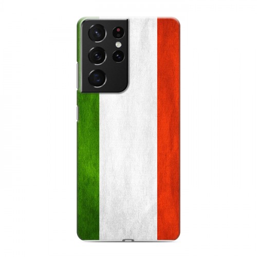 Дизайнерский пластиковый чехол для Samsung Galaxy S21 Ultra Флаг Италии