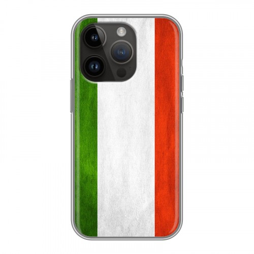 Дизайнерский силиконовый чехол для Iphone 14 Pro Флаг Италии