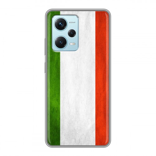 Дизайнерский силиконовый с усиленными углами чехол для Xiaomi RedMi Note 12 Pro Plus Флаг Италии