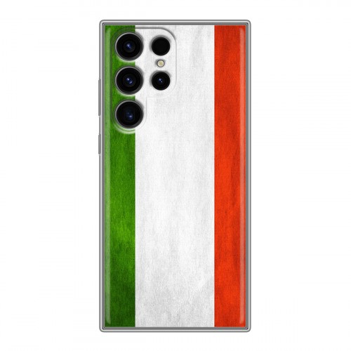Дизайнерский пластиковый чехол для Samsung Galaxy S24 Ultra Флаг Италии