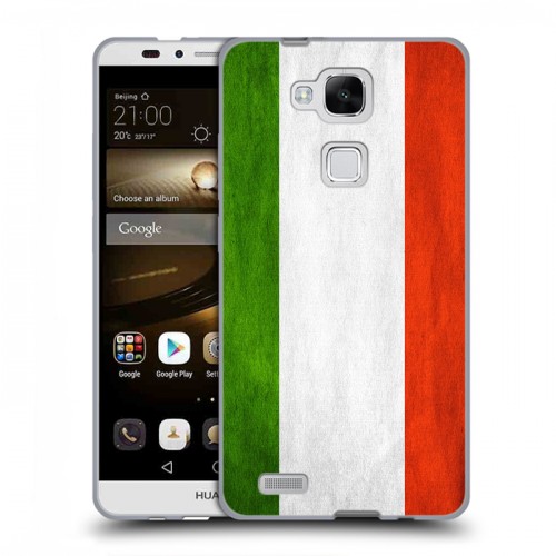 Дизайнерский силиконовый чехол для Huawei Ascend Mate 7 Флаг Италии