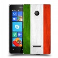 Дизайнерский пластиковый чехол для Microsoft Lumia 435 Флаг Италии