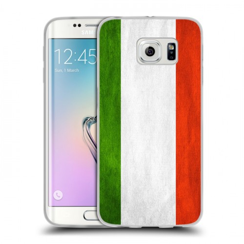 Дизайнерский пластиковый чехол для Samsung Galaxy S6 Edge Флаг Италии