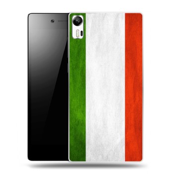 Дизайнерский силиконовый чехол для Lenovo Vibe Shot Флаг Италии (на заказ)