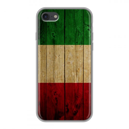Дизайнерский силиконовый с усиленными углами чехол для Iphone 7 Флаг Италии