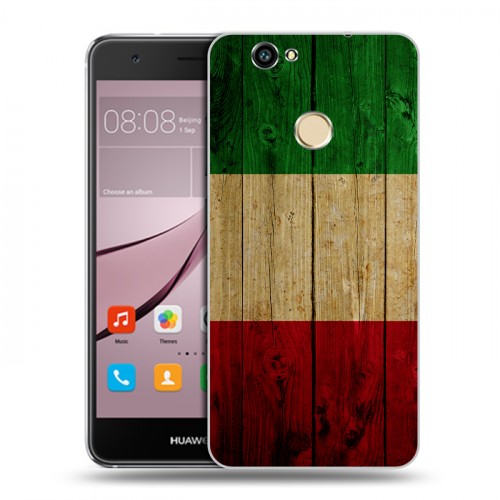 Дизайнерский силиконовый с усиленными углами чехол для Huawei Nova Флаг Италии