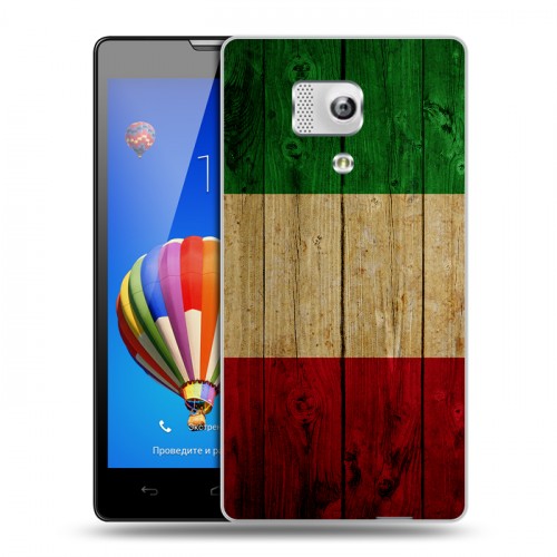 Дизайнерский силиконовый чехол для Huawei Honor 3 Флаг Италии