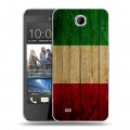 Дизайнерский силиконовый чехол для HTC Desire 300 Флаг Италии