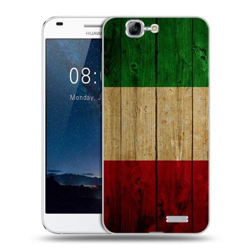 Дизайнерский силиконовый чехол для Huawei Ascend G7 Флаг Италии