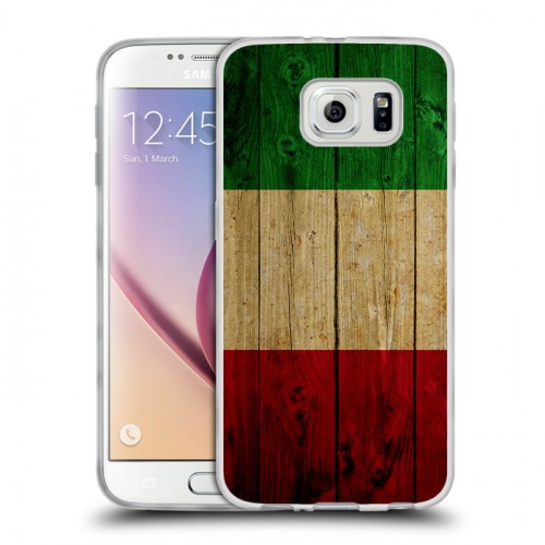 Дизайнерский пластиковый чехол для Samsung Galaxy S6 Флаг Италии