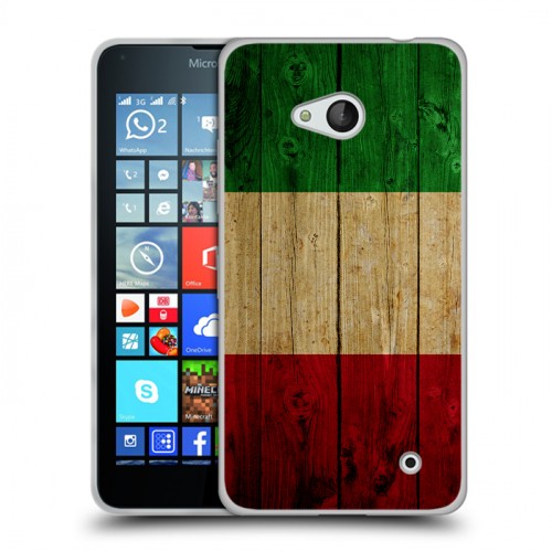 Дизайнерский силиконовый чехол для Microsoft Lumia 640 Флаг Италии