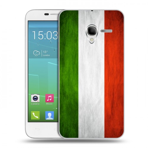 Дизайнерский силиконовый чехол для Alcatel One Touch POP 3 5 Флаг Италии