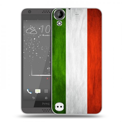 Дизайнерский пластиковый чехол для HTC Desire 530 Флаг Италии