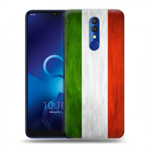 Дизайнерский пластиковый чехол для Alcatel 3 (2019) Флаг Италии