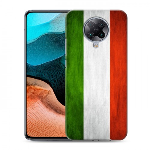 Дизайнерский силиконовый с усиленными углами чехол для Xiaomi RedMi K30 Pro Флаг Италии