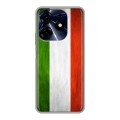 Дизайнерский силиконовый с усиленными углами чехол для Tecno Spark 10 Pro Флаг Италии