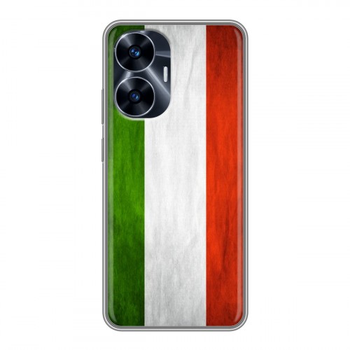 Дизайнерский силиконовый чехол для Realme C55 Флаг Италии