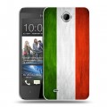 Дизайнерский пластиковый чехол для HTC Desire 300 Флаг Италии