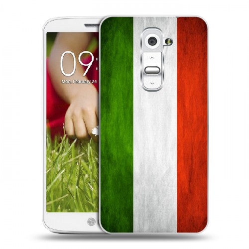 Дизайнерский пластиковый чехол для LG Optimus G2 mini Флаг Италии