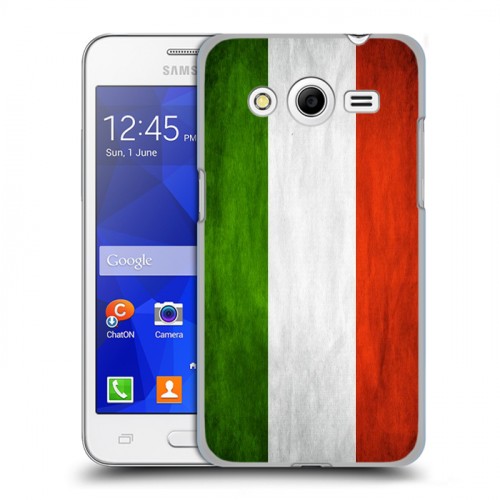 Дизайнерский пластиковый чехол для Samsung Galaxy Core 2 Флаг Италии