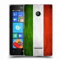 Дизайнерский пластиковый чехол для Microsoft Lumia 435 Флаг Италии