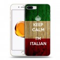 Дизайнерский силиконовый чехол для Iphone 7 Plus / 8 Plus Флаг Италии