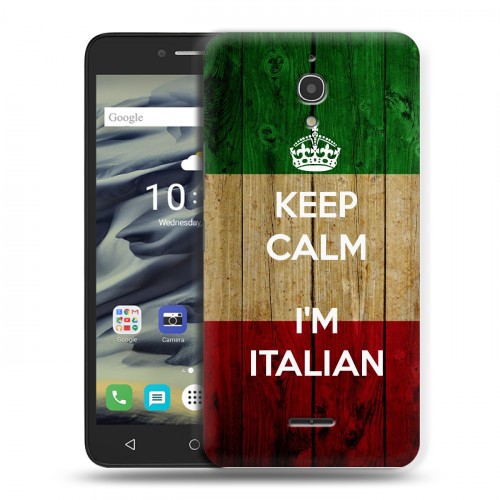 Дизайнерский силиконовый чехол для Alcatel Pixi 4 (6) 9001d Флаг Италии