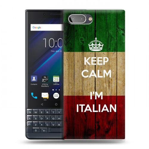 Дизайнерский пластиковый чехол для BlackBerry KEY2 LE Флаг Италии