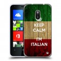 Дизайнерский пластиковый чехол для Nokia Lumia 620 Флаг Италии