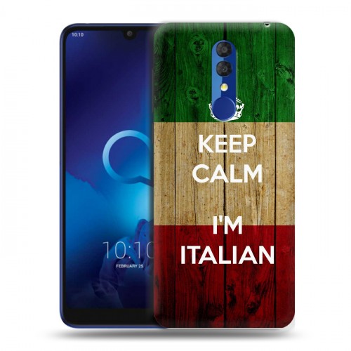 Дизайнерский пластиковый чехол для Alcatel 3 (2019) Флаг Италии