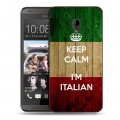 Дизайнерский силиконовый чехол для HTC Desire 700 Флаг Италии