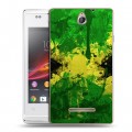 Дизайнерский пластиковый чехол для Sony Xperia E Флаг Ямайки