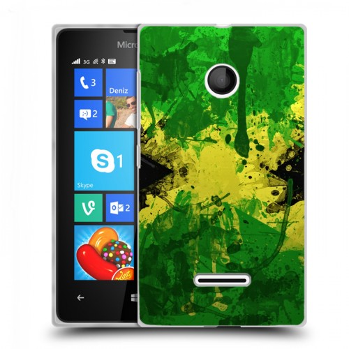 Дизайнерский пластиковый чехол для Microsoft Lumia 435 Флаг Ямайки