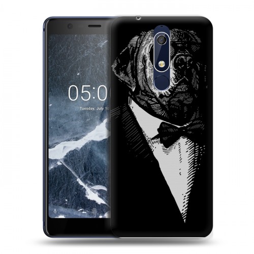 Дизайнерский пластиковый чехол для Nokia 5.1 Хищные джентльмены