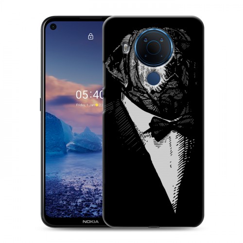 Дизайнерский силиконовый чехол для Nokia 5.4 Хищные джентльмены