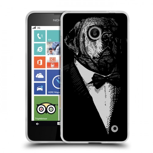 Дизайнерский пластиковый чехол для Nokia Lumia 630/635 Хищные джентльмены