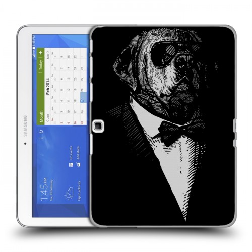 Дизайнерский силиконовый чехол для Samsung Galaxy Tab 4 10.1 Хищные джентльмены