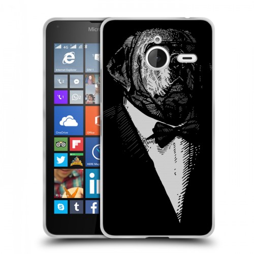 Дизайнерский пластиковый чехол для Microsoft Lumia 640 XL Хищные джентльмены