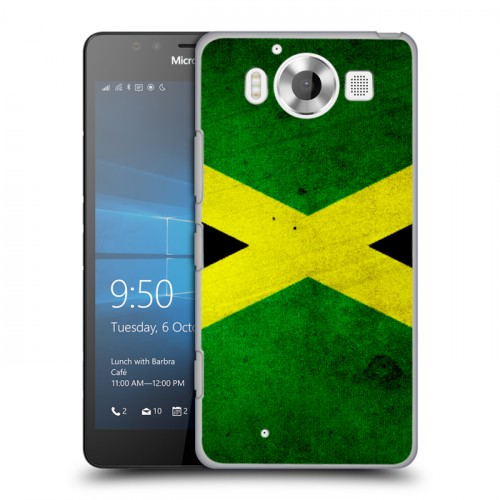 Дизайнерский пластиковый чехол для Microsoft Lumia 950 Флаг Ямайки
