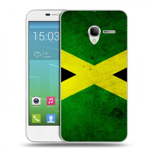 Дизайнерский силиконовый чехол для Alcatel One Touch POP 3 5 Флаг Ямайки