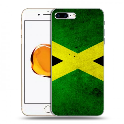 Дизайнерский силиконовый чехол для Iphone 7 Plus / 8 Plus Флаг Ямайки