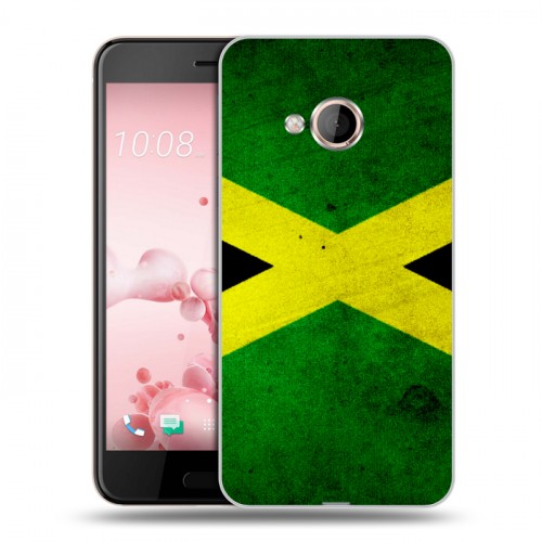 Дизайнерский пластиковый чехол для HTC U Play Флаг Ямайки