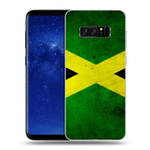 Дизайнерский силиконовый чехол для Samsung Galaxy Note 8 Флаг Ямайки