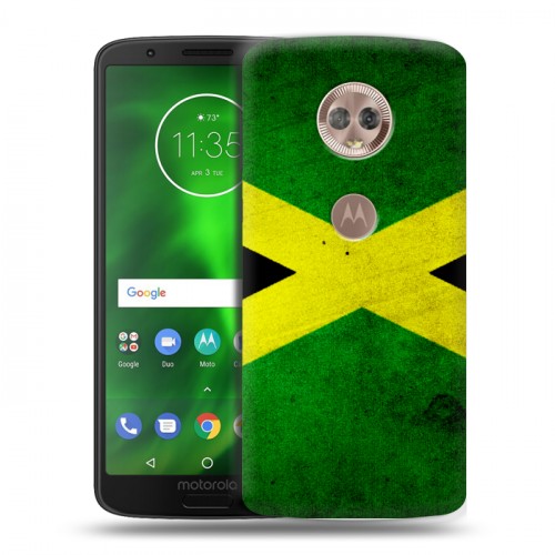 Дизайнерский пластиковый чехол для Motorola Moto G6 Флаг Ямайки