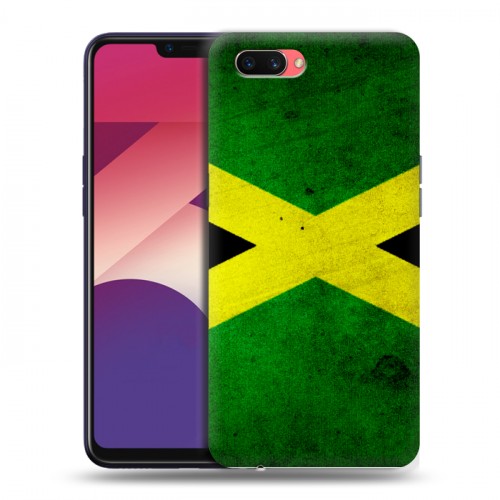 Дизайнерский пластиковый чехол для OPPO A3s Флаг Ямайки